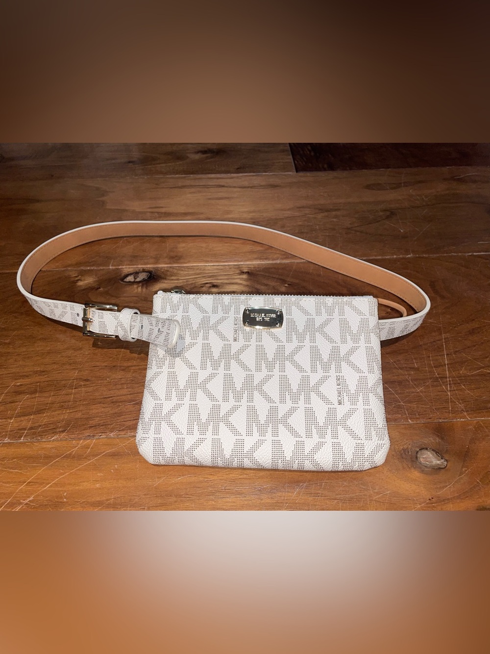 Michael Kors White Belt Bag